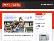 Tablet Screenshot of davessecurity.com